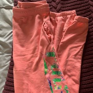 Pink Victoria’s Secret sweatpants